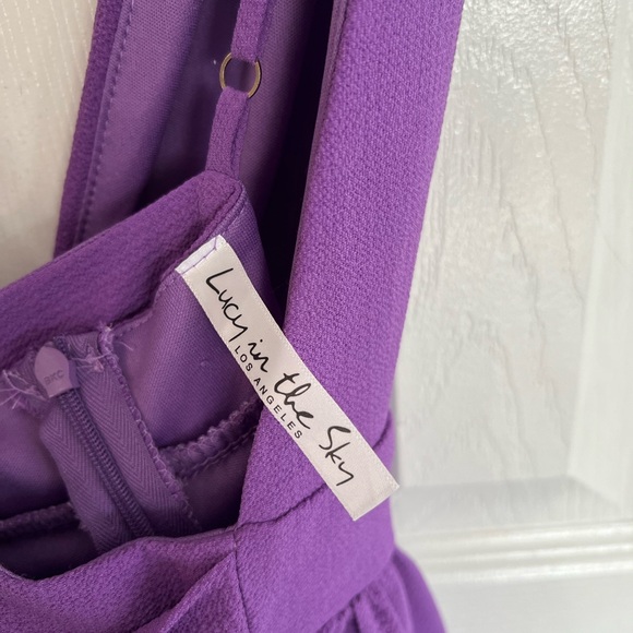 Lucy in the Sky mini dress, with shorts inner liner. Beautiful spring purple - Picture 6 of 6